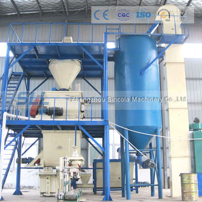 China linha de produção automática do almofariz 10-15T, planta do almofariz da mistura seca dos materiais de construção fornecedor