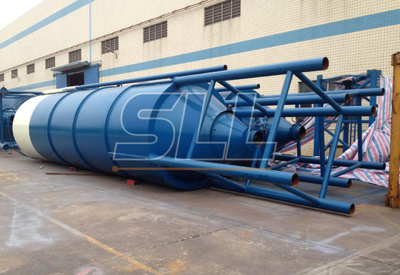 China O cimento de 35 toneladas horizontal aparafusou o silo para carregar e descarregar plantas fornecedor