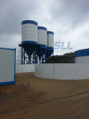 China Capacidade do silo 100T do armazenamento do cimento de Sincola grande com cor personalizada fornecedor